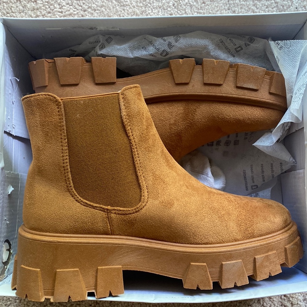 BRAND NEW Suede platform booties!! - GREAT FOR FALL!!